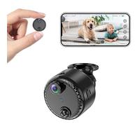 VIDCASTIVE Mini cámara oculta espía 4K inalámbrica WiFi pequeña cámara de niñera portátil interior secreta minúscula cámaras de seguridad de video con 100 días de duración de la batería en espera,