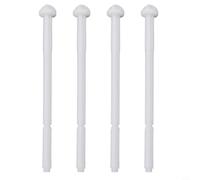 Vidonergy Juego de 4 barras de empuje de ABS blanco, repuesto de barra de actuador, para placas de descarga Twinline Geberit 240.074.00, 135 mm x 7 mm, piezas de repuesto de reparación de cisterna de