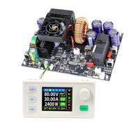 VIDOO Fuente Alimentación DC XY8030S 80V 30A 2400W Convertidor Voltaje Corriente Ajustable Módulo LCD Color Carga Solar MPPT Control Alta Precisión-Kit