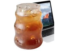 Vidrio Estriado Vintage 530 ml Adorable con Forma de Ondas