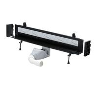 Viega Advantix Vario - Canaleta de ducha 30-120 cm, para montaje en pared, negro 736552