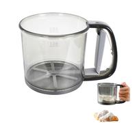 Vientiane Tamizador de Harina Tamiz de Harina de Mano,Taza Tamiz para Hornear de Gran Capacidad, Tamiz de Harina Reposteria Transparente para Casa,Tamizador de Harina Reposteria