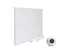 VIESTA® H300 Calefacción por infrarrojos 300 W - Panel 50×60 cm, Carbon Crystal, sin marco, pared/techo, IP20, TÜV/GS, protección contra sobrecalentamiento, incl. termostato inalámbrico TH20