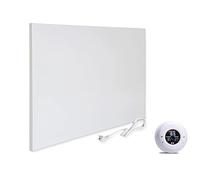 VIESTA® H500 Calefacción por infrarrojos 500 W - Panel 45×90 cm, Carbon Crystal, sin marco, pared/techo, IP20, TÜV/GS, protección contra sobrecalentamiento, incl. termostato inalámbrico TH20