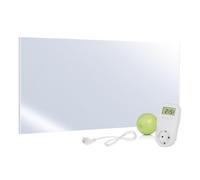 VIESTA® H700-SP Espejo Calefactor Infrarrojo [700W] - Panel de calefacción eficiente con tecnología Carbon-Crystal-Calefacción mural plana con cristal espejo para baño & salón - Elegante diseño 2 en 1
