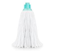 Vigar Recambio Fregona Fibras de Poliéster Tiras Absorbentes - Universal para Palo Fregona, Suelos Delicados, Mármol y Laminado, Mocho para Limpia Suelos, Fregasuelos, Mopa Hogar, Cocina- Azul, Blanco