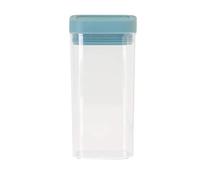 VIGAR - Táper - Ideal Despensa y Nevera - 22 x 10 cm - Homey - Bote Organizador Hermético con Silicona - Plástico sin BPA - Con Medidor para Espaguetis - Azul