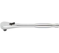 ViGOR carraca reversible de dientes finos 3/8 pulgadas V4945-S (10 mm) cuadrada, 198 mm de longitud, 72 dientes, ángulo de funcionamiento de 5 grados, diseño totalmente de acero