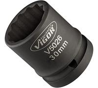 Vigor Fuerza de llave de vaso, Exterior de doble hexagonal de perfil de 30 mm, extra muy fino, accionamiento cuadrado 20 mm (3/4 pulgadas)