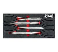 Vigor Juego de alicates de doble articulación, 1 pieza, V4995