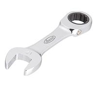 Vigor Llave combinada de carraca V2828, modelo corto, ancho de llave: 14, longitud total: 114 mm, 1 unidad.