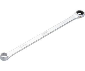 VIGOR Llave de estrella con carraca V7031-13, extra larga, 13 mm AF, 295 mm de longitud, 72 dientes, cromada y pulida, para mayor transmisión de fuerza, diseño estilizado