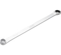 Vigor Llave de estrella con carraca V7031-17, extra larga, 17 mm AF, 375 mm de longitud, 72 dientes, cromada y pulida, para mayor transmisión de fuerza, diseño fino