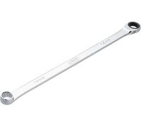 VIGOR llave de estrella de carraca V7031-14, extra larga, 14 mm AF, 337 mm de longitud, 72 dientes, cromada y pulida, para mayor transmisión de fuerza, diseño fino