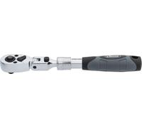 VIGOR, llave de trinquete con mecanismo de cambio de dirección y articulación telescópica, modelo V6614N, 1/4", 225 mm
