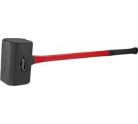 ViGOR maza de goma 5 kg V2234 I 900 mm, cabeza del martillo mm 105 mm - sin retroceso gracias a las bolas de acero, mango del martillo de plástico robusto I ideal para aflojar llantas oxidadas