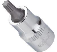 Vigor V2151 - Punta de destornillador Torx T20 mm, L 55 mm, 1/2" | Accionamiento cuadrado de 1/2 pulgadas (12,5 mm), perfil en T, longitud l2 55 mm, 71 g, SW T20, 1/2 pulgadas, perfil en T