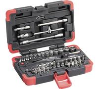 Vigor Blinky Juego de llaves tubulares V2414N 1/4" 46 piezas con extensiones y adaptadores