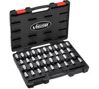 Hazet - Vigor V2496 - Juego de vasos para llaves (12.5mm)