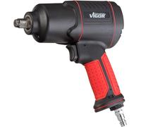 ViGOR V4800 llave de impacto neumática - par de apriete máx. 1200 Nm, cuadradillo 12,5 mm (1/2 pulgada) - llave neumática de baja vibración para apretar y aflojar tornillos