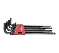 Vigor V5601 - Juego de destornilladores angulares largos con cabeza | Perfiles hexagonales de accionamiento, 540 g, 10 piezas, 1,5 · 2 · 2,5 · 3 · 4 · 5 · 6 · 7 · 8 · 10, perfil hexagonal