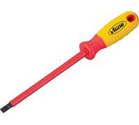 Vigor VDE - Destornillador (V2061 ∙ Ranura Perfil ∙ ancho de llave: 1,2 x 6,5 ∙ Longitud total: 256 mm, 1 pieza