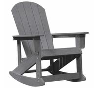 VIHHQGC Mecedora Adirondack de HDPE con funcionalidad moderna: silla de exterior duradera de polietileno con amplios reposabrazos para jardín y terraza
