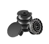 Viilich 4pcs Bobina de Hilo para Recortadoras,para Bosch Art 23 SL/26 SL/Art 2300/ART 23-28/ART Easy(F016800569/F016800385),con 1 Cubierta para Recortadora de césped de Nailon(F016F04557)