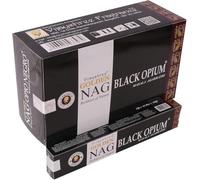 Vijayshree Golden Nag Black Opium Incienso Masala Agarbathi, Pack de 12 Cajas de 15g (Black Opium)