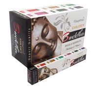 Vijayshree Golden nag Buddha - Varillas de incienso - 12 paquetes de 15g