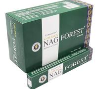 Vijayshree Golden nag Forest - Varillas de incienso - 12 paquetes de 15g