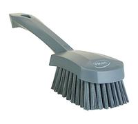 Vikan 419288 - Cepillo de limpieza con mango corto, rígido, color gris