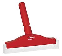 Vikan 77514 - Escobilla de goma de espuma de polipropileno con cabezal fijo, 25,4 cm, color rojo