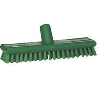 Vikan - Escobilla de lavado de higiene - Con paso de agua - Extra duro - 270 mm - Verde