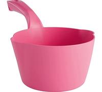 Vikan - Higiene - Recipiente de pala - Redondo - Pico vertedor - Rosa - 1L