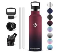 Vikaster 750ml Botella agua acero inoxidable, Termo con Pared Doble Aislamiento, Chillys bottl, Mantener 12H Caliente/24 Frío, Termo Sin BPA, para Deporte, Viaje, Escuela, Exterior, Oficina, Hogar.