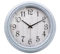 VIKMARI Reloj de Pared, 30cm Vintage Silencioso Reloj para Salon Cocina Cuarto de Baño Dormitorio Oficina Casa (Azul)