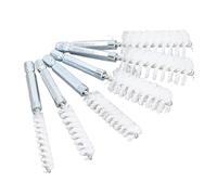Vikye Cepillo de Rascar 6 Piezas Colocadas con un de, Aplicación Ancha en el Garaje y la Limpieza de la Oficina (Nailon (Blanco))