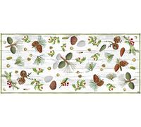 Vilber Alfombra Natale.3278. TAMAÑO 78x180 cm. PVC Poliester, Antideslizante, Lavable, Resistente al Calor, con Posibilidad de Manteles Individuales y Caminos de Mesa a Juego. Christmas. Navidad.