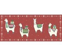 Vilber Alfombra Vinilo. TAMAÑO: 52x120. PVC Poliester Antideslizante, Lavable, Resistente al Calor, con Posibilidad de Caminos de Mesa y Manteles Individuales a Juego. Llamas.3006-04