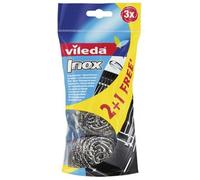 Vileda 105176 - Estropajo de Acero, 2 Unidades + 1 Unidad Gratis