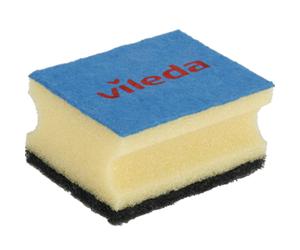 Vileda 139787 esponja rectangular fibra negro, azul, amarillo 3 pieza(