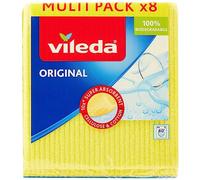 Vileda 142274 esponja paño - Alta Absorción hasta 100 ml, 1 paquete de 8 [colores surtidos]