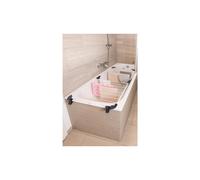 Vileda Acrobath Tendedero Bañera de Acero Inoxidable, Blanco, 71x5.5x67 cm