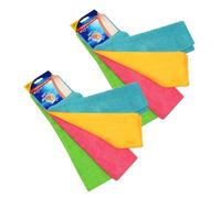 Vileda Bayeta Microfibra 3+1 Colores XL - Pack Ahorro 2 x 4 Bayetas de Limpieza Profesional
