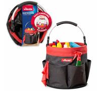 Vileda Cleaning Caddy - Organizador de limpieza impermeable con asa y 6 compartimentos