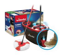 Vileda cubo Turbo 2 en 1, cubo de fregona + palo extensible