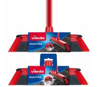 Vileda DuActiva Classic 2en1 Cepillo con Esponja + Recambio, Mango 130 cm