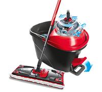 Vileda - Easy Wring & Clean Ultramat Turbo - Set complet balai à plat + seau à pédale système rotatif d'essorage Sans Effort