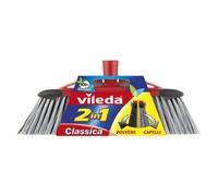 Vileda scopa 2 in 1 classica, fibre per polvere e capelli